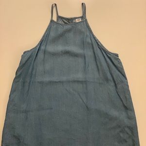 Chambray halter tank